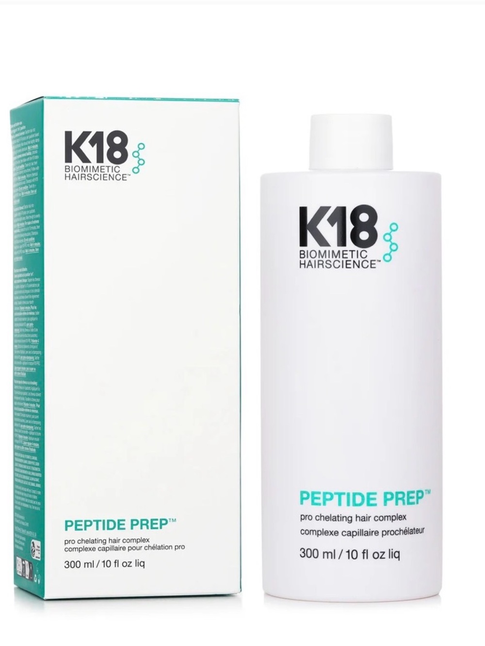 NWT K18 Professional Peptide Prep Pro Chelating Hair Complex - 300ml /10oz